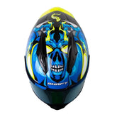 Casco Shaft 596 Tiamat Negro Azul Visor Azul